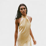 Gala - Halter Satenasto Obleko