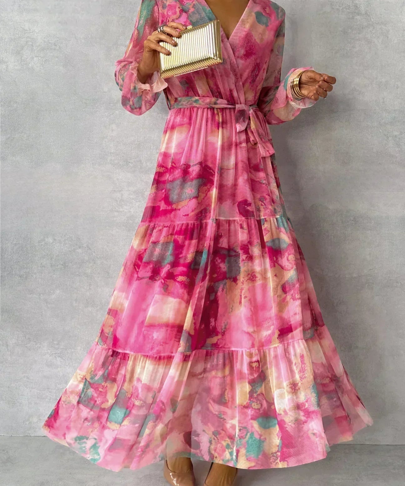 Luísa - Vestido Floral de Envolver