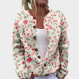 Catarina - Jesenski cvetlični cardigan