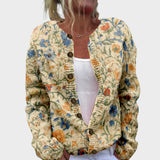 Cláudia - Jesenski cvetlični cardigan