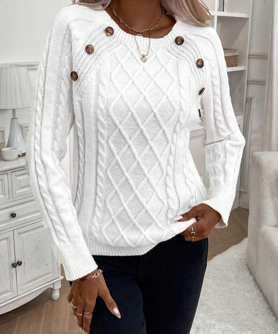Francisca - Camisola de Malha com Botões
