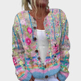 Teresa - Jesenski cvetlični cardigan