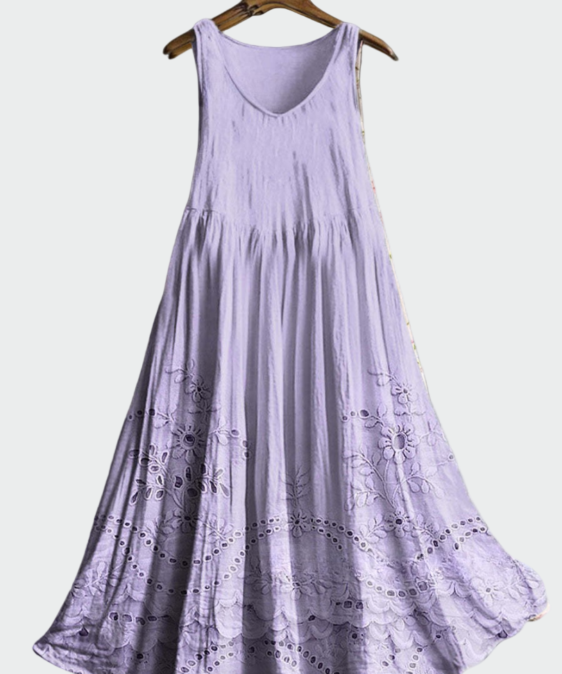 Vestido com Renda Inglesa