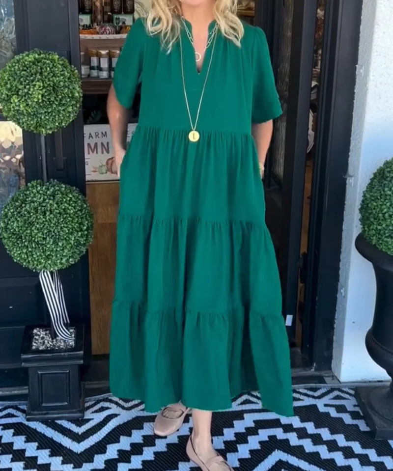 Carlota - Vestido Maxi com Movimento
