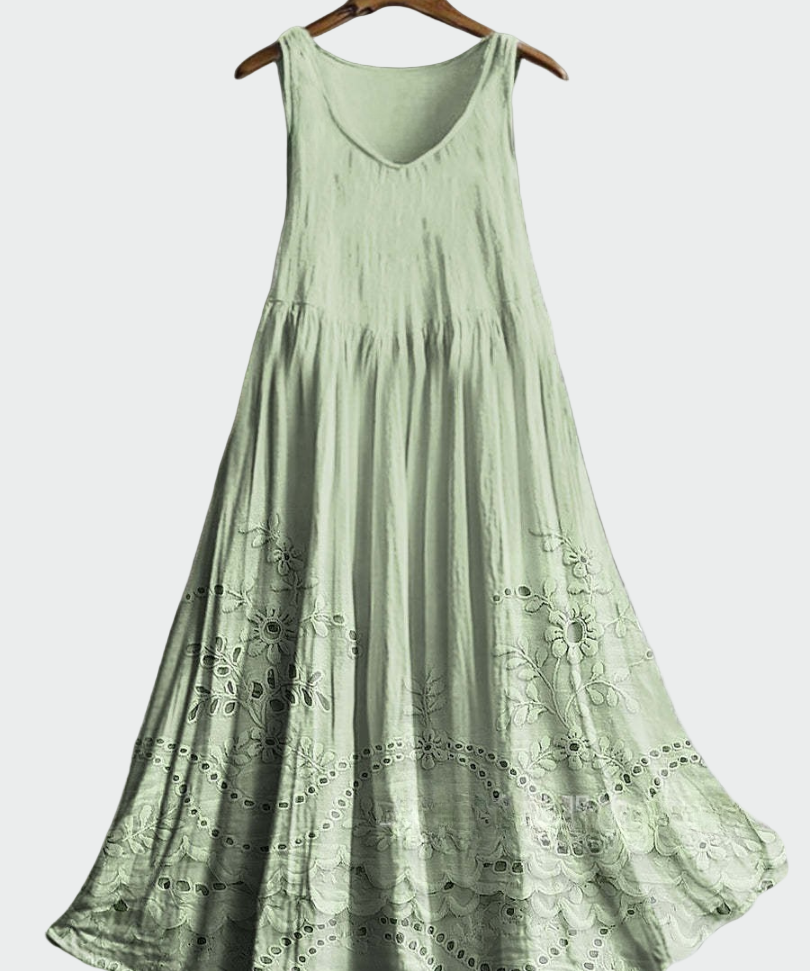 Vestido com Renda Inglesa