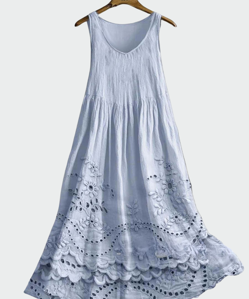 Vestido com Renda Inglesa