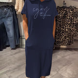 Sásquia - Casual obleka s kapuco