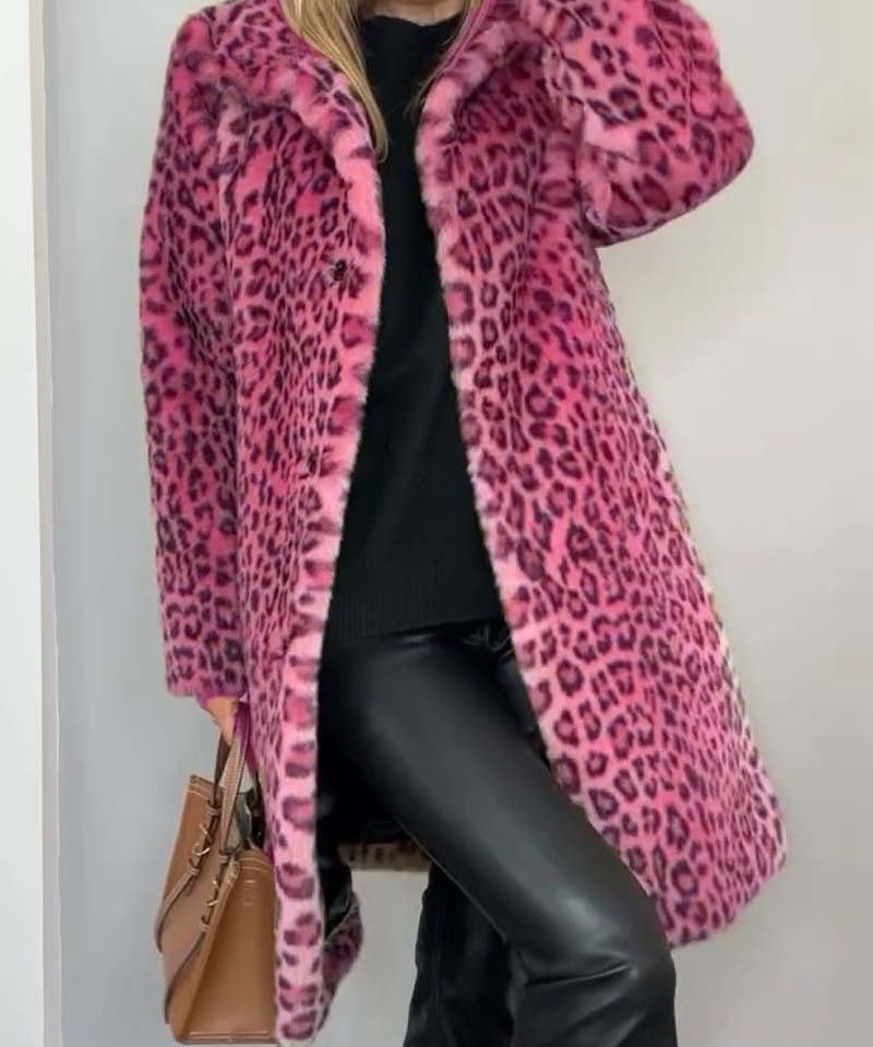 Leia - Casaco Comprido Leopardo