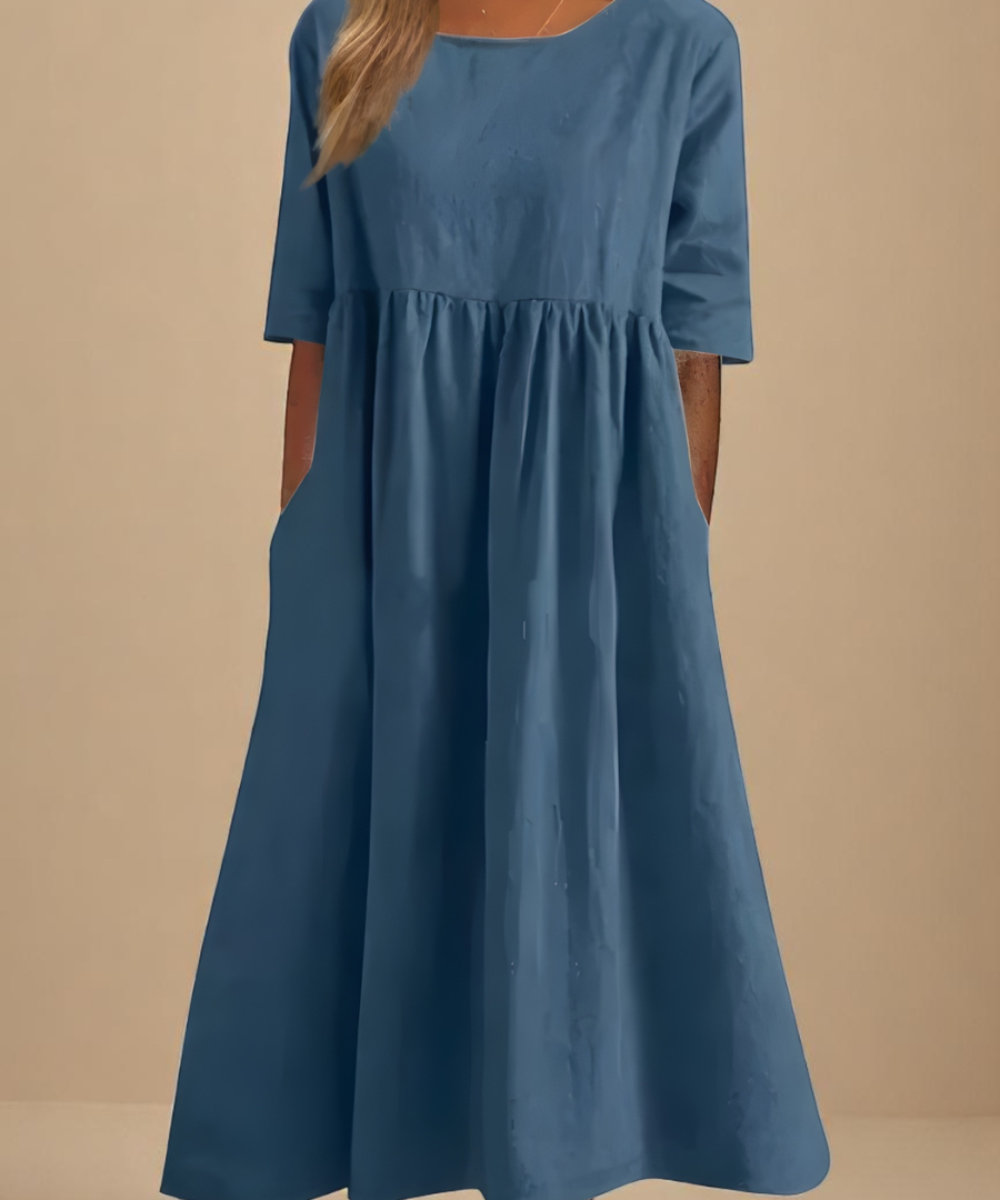 Minea - Vestido Em Algodão Arejado