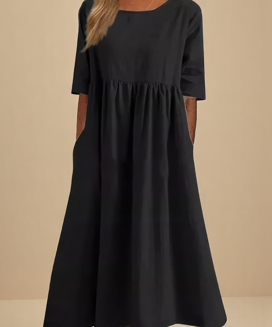 Minea - Vestido Em Algodão Arejado