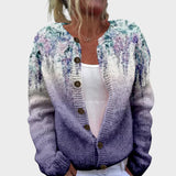 Inês - Jesenski cvetlični cardigan