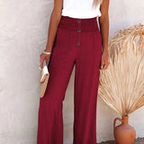 Rosa | Pantalón de Cintura Alta Relajado