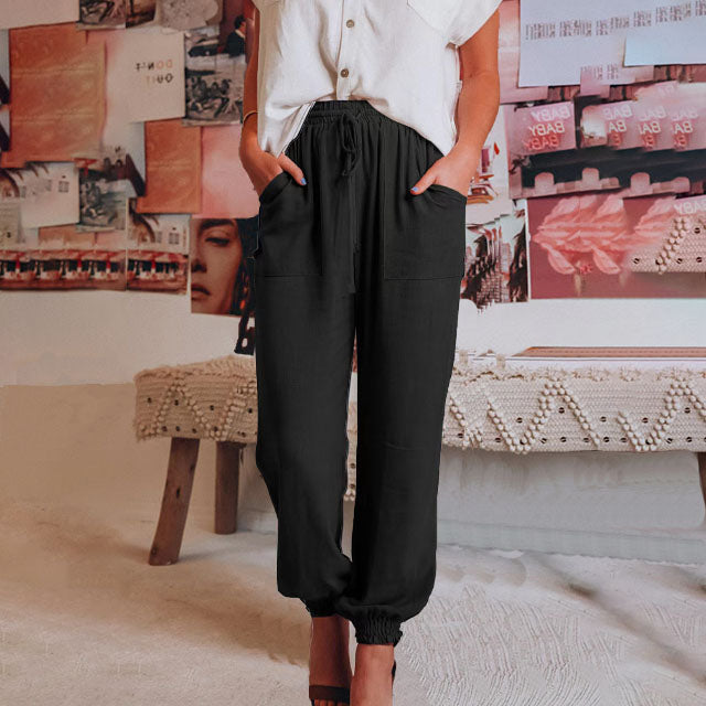 Elena | Pantalones Elegantes con Cordón