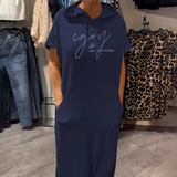 Sásquia - Casual obleka s kapuco