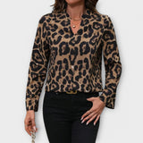 Catarina - Casual bluzo z leopardjim vzorcem