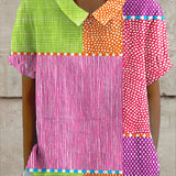 Zara - Barvna Srajca v Patchworku