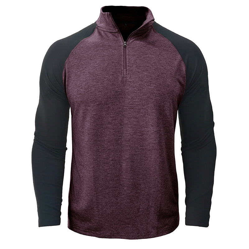 Camisa de algodão com gola subida