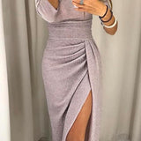 Natália - Chic obleka z odkrito rameni