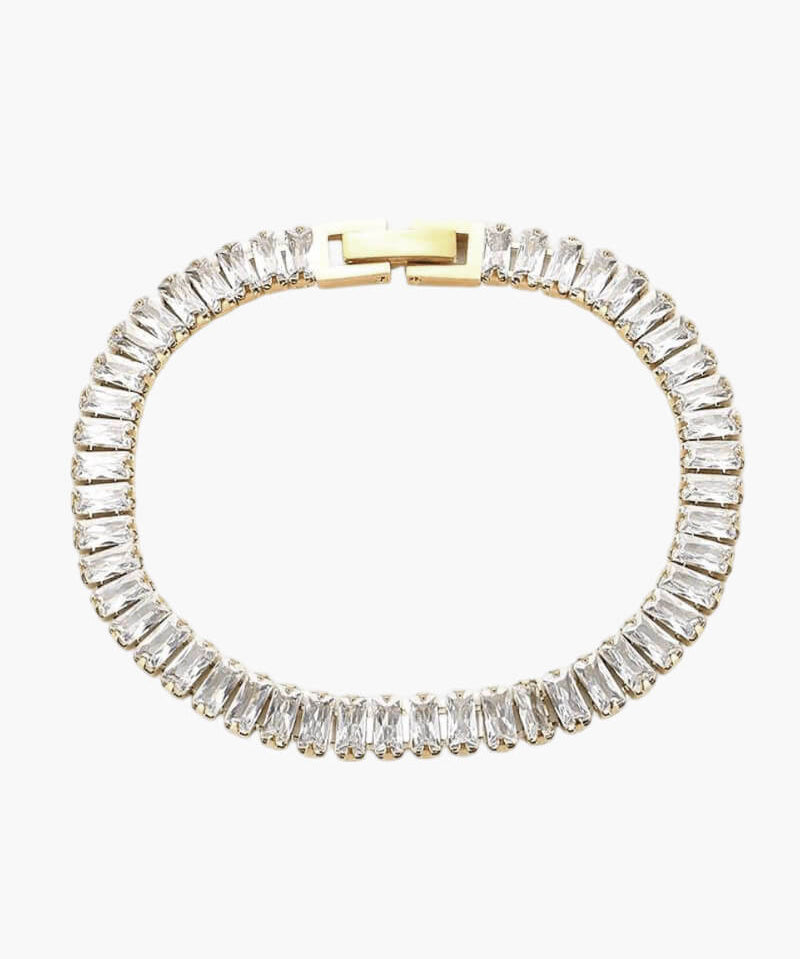 Pulseira de Rivière Baguette