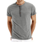 T-Shirt Henley - Mehka Mreža Ovratnik