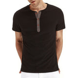 T-Shirt Henley - Mehka Mreža Ovratnik
