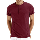 T-Shirt Henley - Mehka Mreža Ovratnik