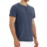 T-Shirt Henley - Mehka Tkanina S Kratko Ovratnico