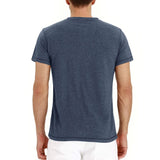 T-Shirt Henley - Mehka Tkanina S Kratko Ovratnico