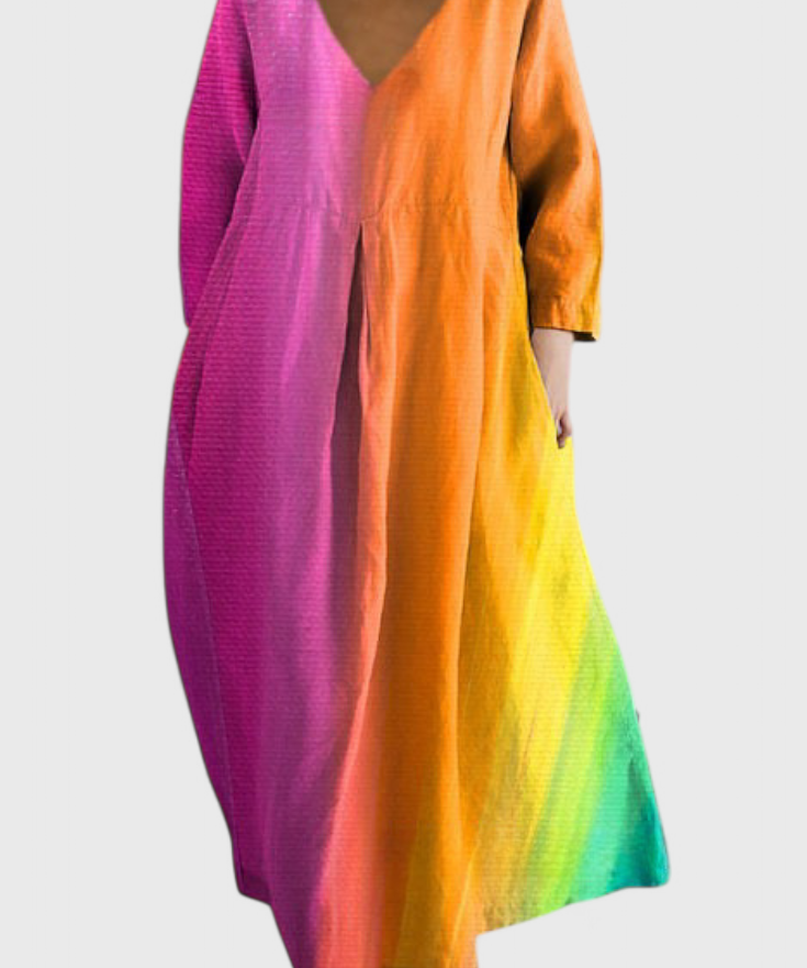 Ana - Vestido Fluido com Estampa