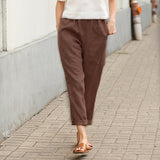 Marina | Pantalones Amplios con Bolsillos