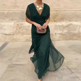 Luana - Elegantna obleka z V-izrezom