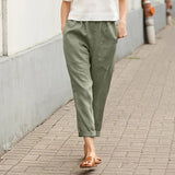 Marina | Pantalones Amplios con Bolsillos
