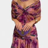 Luana - Elegantna obleka z V-izrezom