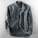Srajca - Visoki Ovratnik Vintage Gumb