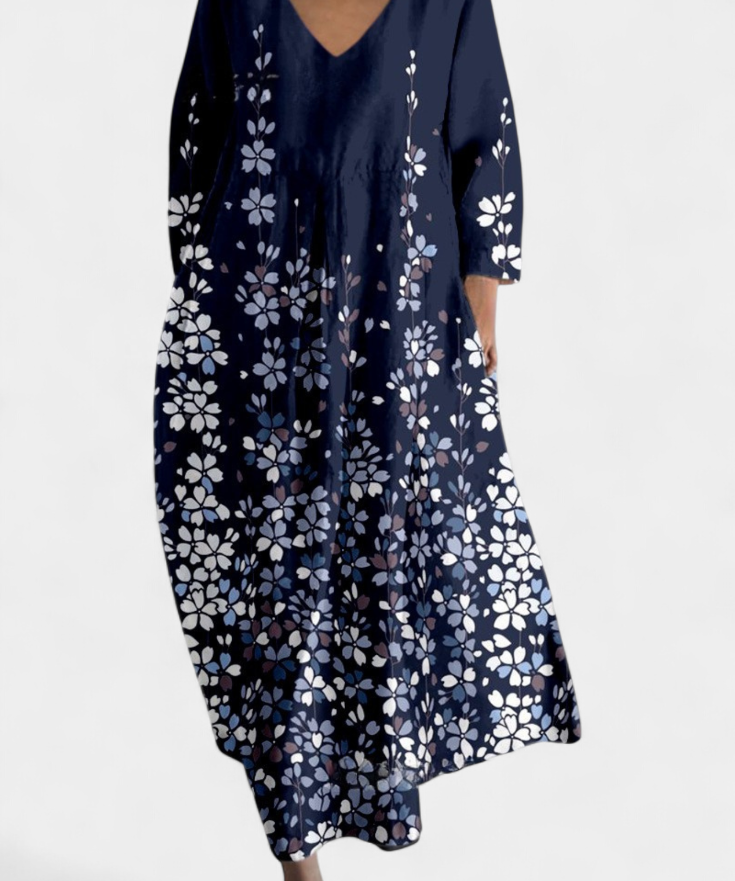 Ana - Vestido Fluido com Estampa