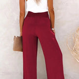 Rosa | Pantalón de Cintura Alta Relajado
