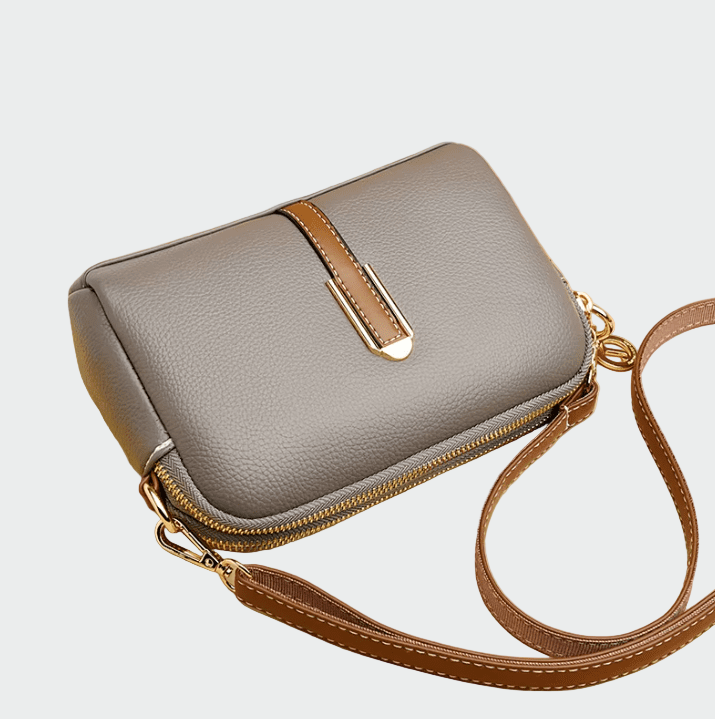 Bolsa de ombro de couro elegante