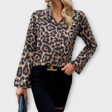 Catarina - Casual bluzo z leopardjim vzorcem