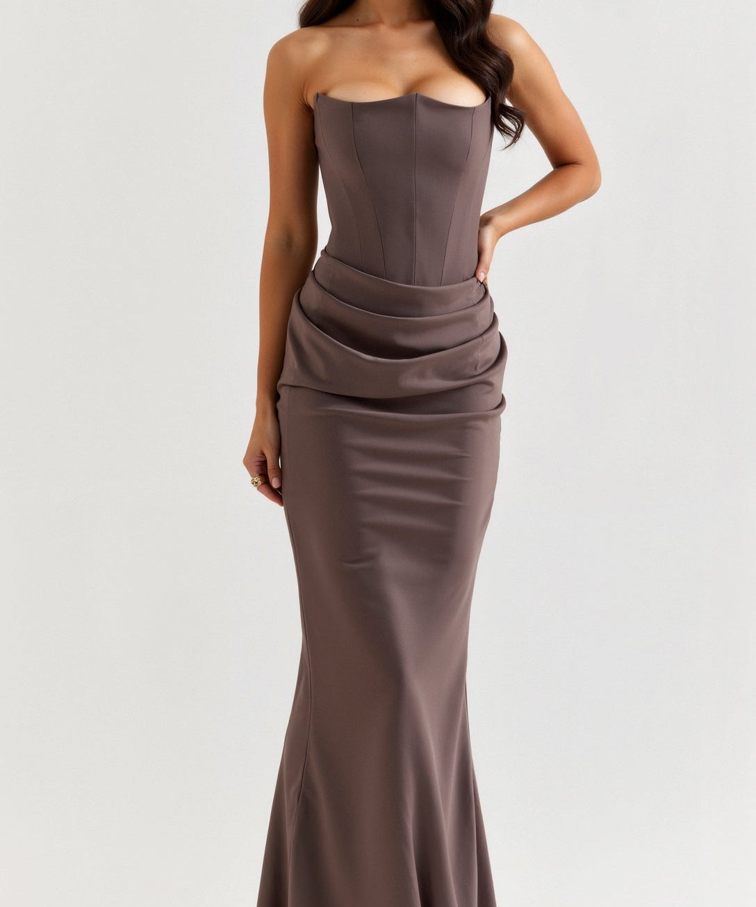 Esmeralda - Vestido comprido com corpete