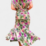 Luana - Elegantna obleka z V-izrezom