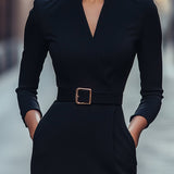 Iara - Elegantna črna obleka