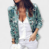 Andreia - Eleganten cvetlični bomber plašč