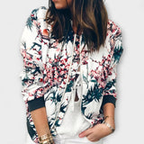 Andreia - Eleganten cvetlični bomber plašč
