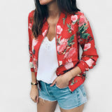 Andreia - Eleganten cvetlični bomber plašč
