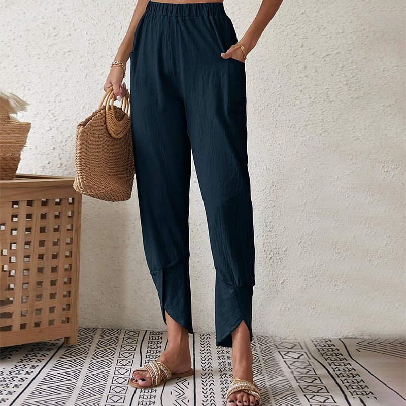 Silvia | Pantalón con Dobladillo Abierto