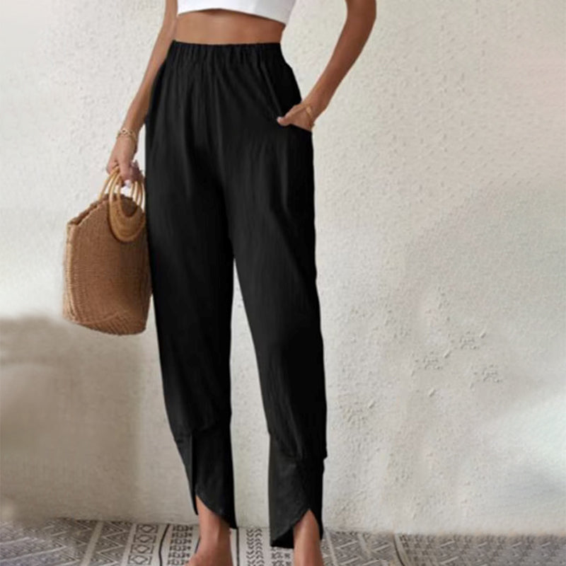 Silvia | Pantalón con Dobladillo Abierto